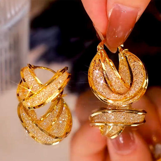 Multilayer Earring (24k gold plated)