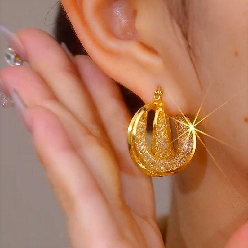 Multilayer Earring (24k gold plated)