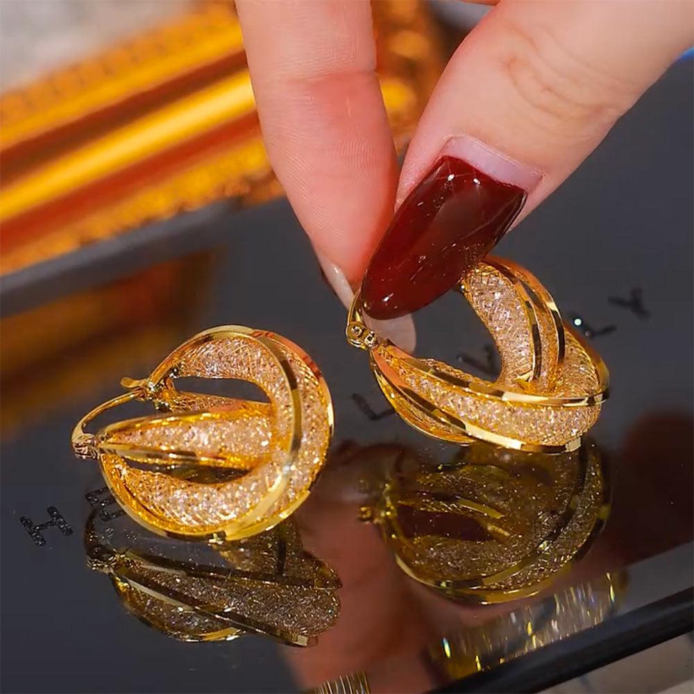 Multilayer Earring (24k gold plated)